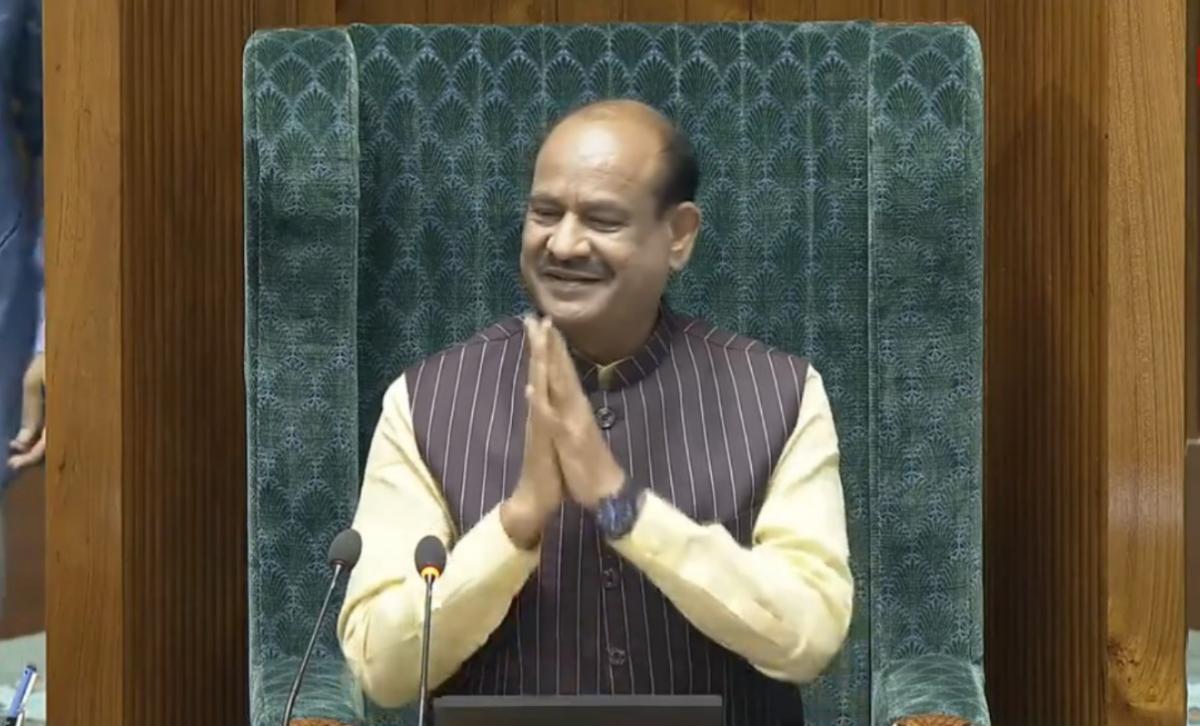 இந்திய பாராளுமன்ற சபாநாயகராக ஒம் பிர்லா தேர்வு