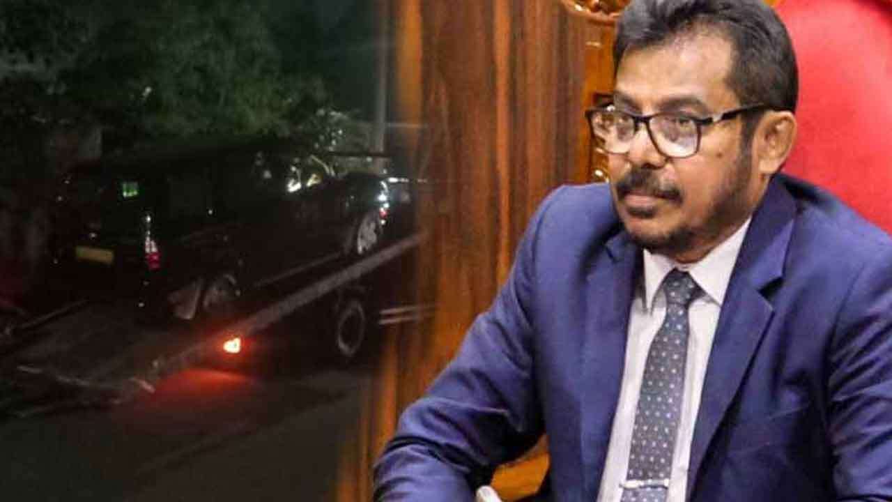 முன்னாள் சபாநாயகரும், பாராளுமன்ற உறுப்பினருமான அசோக ரன்வலவின் வாகனம் விபத்து