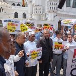 அமெரிக்க இஸ்ரேலுக்கு எதிராக கொழும்பில் ஆர்ப்பாட்டம்