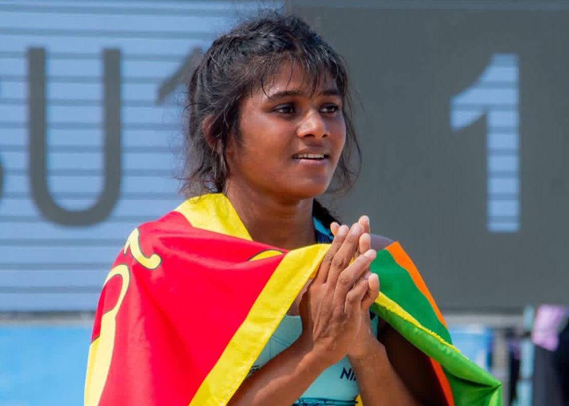 ஆசிய கடற்கரை விளைடாட்டு போட்டிகள்; இலங்கைக்காய் தங்கம் வென்றார் நிபுணி வாசனா