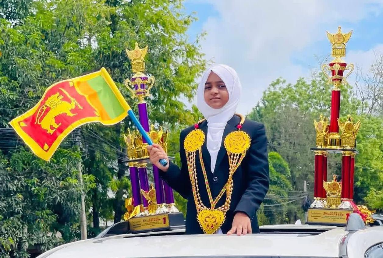 சர்வதேச அபாகஸ் மனக்கணிதப் போட்டியில் உலக சம்பியன் பட்டம் வென்றார் அல் – மதீனா மாணவி எம்.சும்ரி பாத்திமா சுதா
