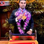 உலக வலிமை பளுதூக்கும் சாம்பியன்ஷிப் போட்டியில் ‘ஹேக் லிஃப்ட்’ நிகழ்வில் விமானப்படை வீரர் துலித் தசநாயக்க உலக சாதனை படைத்தார்